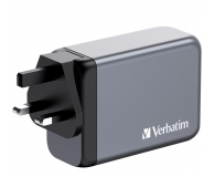 VERBATIM Ładowarka GNC-240 32205 GaN 240W, PD 3.1, QC 3.0 3x USB-C, 1x USB-A, UE / UK ANVE24W7AQGG - 1199647 - zdjęcie 2